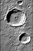 CTX image of craters with black box showing location of next image