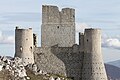 Castle of Rocca Calascio, the distinction is evident between larger stones for its lower half and smaller stones for the upper structure