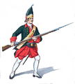 Russischer Grenadier aus dem Jahre 1732