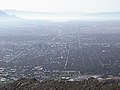 Downtown Salt Lake City, as seen from the summit of Mount Wire.