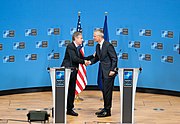 Secretary Blinken with NATO Secretary General Jens Stoltenberg in Brussels, Belgium, September 2022