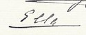 Princess Elisabeth's signature