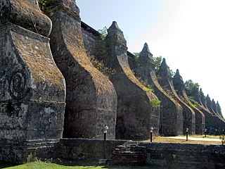 Thick buttresses characterize Earthquake Baroque architecture like Paoay Church, Philippines