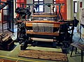 Kurbel-Buckskin-Webstuhl von 1910 zur Fertigung von Chenille-Axminster-Teppichen