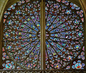 North rose window, with its reinforcing bar