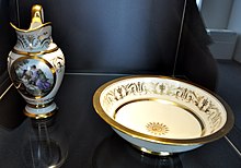 Ludwigsburg porcelain on display in the Ceramics Museum.
