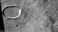 Wide view of concentric crater fill, as seen by CTX