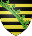 Wappen der Wettiner als Herzöge und Könige von Sachsen