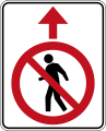 (MR-RP-8) No Pedestrian Crossing (used in Western Australia)