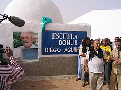 Inauguration of the school "José Ramón Diego Aguirre" in Bir Lehlou, May 20, 2005