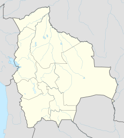 Location of the site in Bolivia