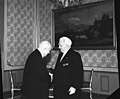 Pieck receiving Nikita Khrushchev, Premier of the Soviet Union, 1959.