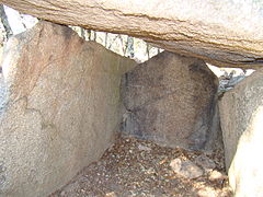 The dolmen chamber