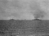 Ostfriesland, Frankfurt, and other former German ships off the Virginia Capes, July 1921