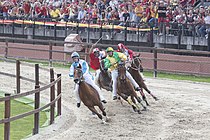 The horse race of Palio di Legnano 2015
