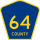 County Road 64 marker