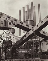 Charles Sheeler "Criss-Crossed Conveyors–Ford Plant"