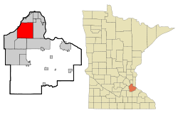 Location within Dakota County and Minnesota