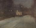 Nocturne in Grau und Gold, Schnee in Chelsea von James McNeill Whistler