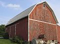 Barn with a gambrel roof