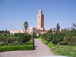 Das Minarett der Koutoubia-Moschee ist das Wahrzeichen der Stadt und des ganzen Landes