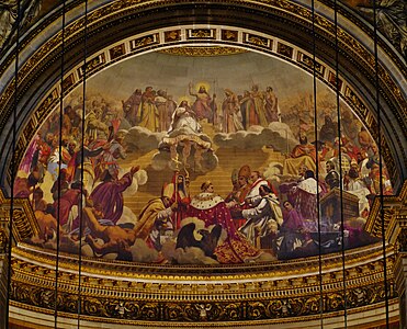 "The History of Christianity" fresco by Jules-Claude Ziegler. (Choir)