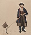 Swedish boy with scythe by Per Södermark, second part of 19th century