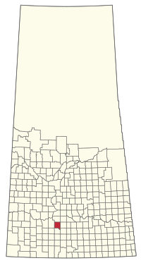 Location of the RM of Chaplin No. 164 in Saskatchewan