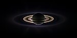 The planet Saturn, see here eclipsing the sun