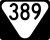 State Route 389 marker