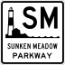 Sunken Meadow State Parkway marker