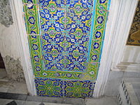 Tile in the Topkapi Palace, Istanbul, Turkey