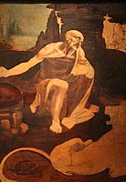 Saint Jerome in the Wilderness, Leonardo da Vinci, 1480–1490, Vatican Museums