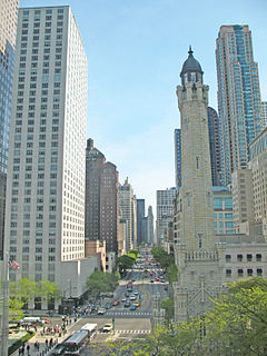 Chicago's Magnificent Mile looking South