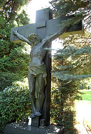 Crucifix, Hauptfriedhof, new part, Krefeld