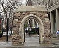The Arch on Yonge Street that is all that remains of the Bloor St. church demolished in 1981