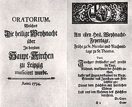 Title page of the 1734 print of the libretto, with letters in different size