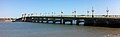 The bridge as seen from the west bank, in downtown Saint Augustine.