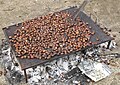castañas asadas in Galicia, Spain