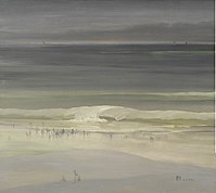 Leon Dabo, The Seashore, c. 1900; Oil on masonite; 76.8 x 86.4 cm