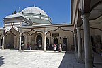 Tomb and courtyard of the Emir Sultan complex in Bursa