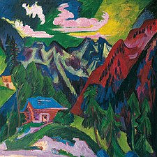 Ernst Ludwig Kirchner, Die Klosterser Berge, 1923