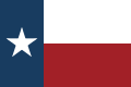 1839–1845/46 Republic of Texas national flag from 1839 to 1845/46; identical to modern state flag, except that the colors were not standardized, and often had a lighter shade
