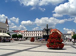 Town square in Karviná-Fryštát