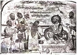 Panel 10: Amrit Sanchar of the 1699 Vaisakhi at Anandpur