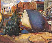 Barca en la ribera (Boat on the Riverbank), 1929, Ministerio de Relaciones Exteriores, Comercio Internacional y Culto, Buenos Aires