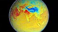 Image 78During summer, warm continental masses draw moist air from the Indian Ocean hence producing heavy rainfall. The process is reversed during winter, resulting in dry conditions. (from Indian Ocean)