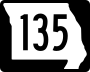 Route 135 marker