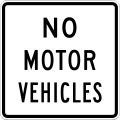 R5-3 No motorized vehicles