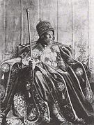 Kaiser Menelik II., Gründer von Addis Abeba